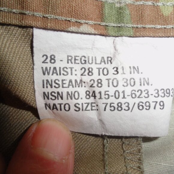 CURRENT 2025 ARMY USAF AIR FORCE OCP SCORPION szFEMALE 28R UNIFORM PANTS LD 6787 - Picture 2 of 12
